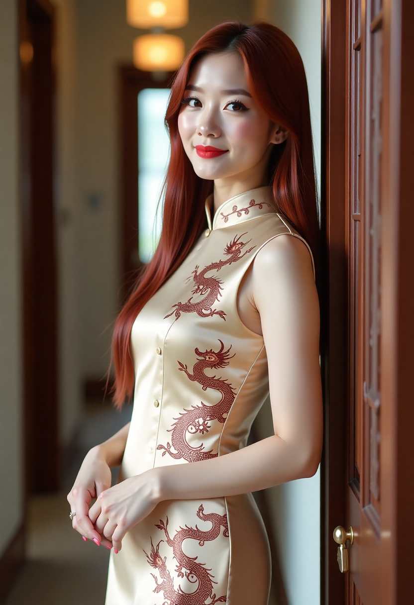 美妍在厨房做饭