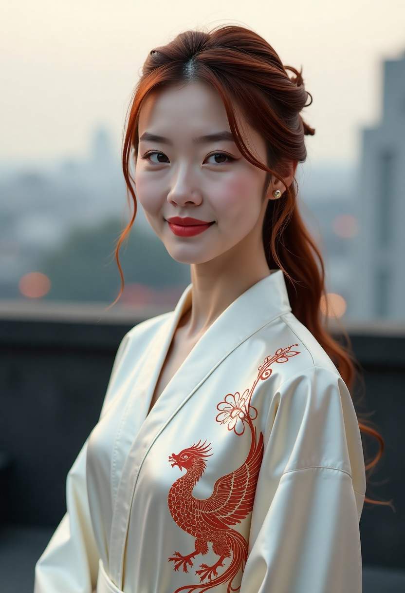 三姐妹站在店门口